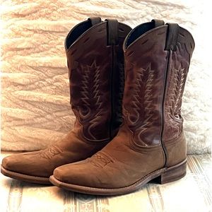 9011 Distressed Brown 11inch Shaft Abilene Womens Western Cowboy Boots